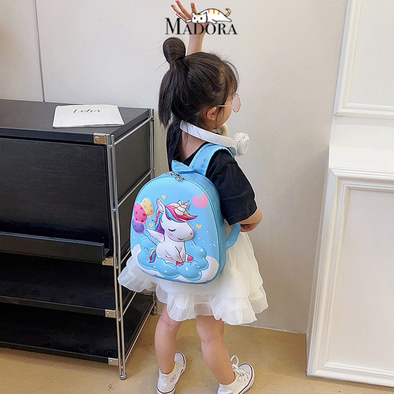 Madora Tas Ransel Sekolah Anak Lucu Bentuk Telur Hardcover Perempuan