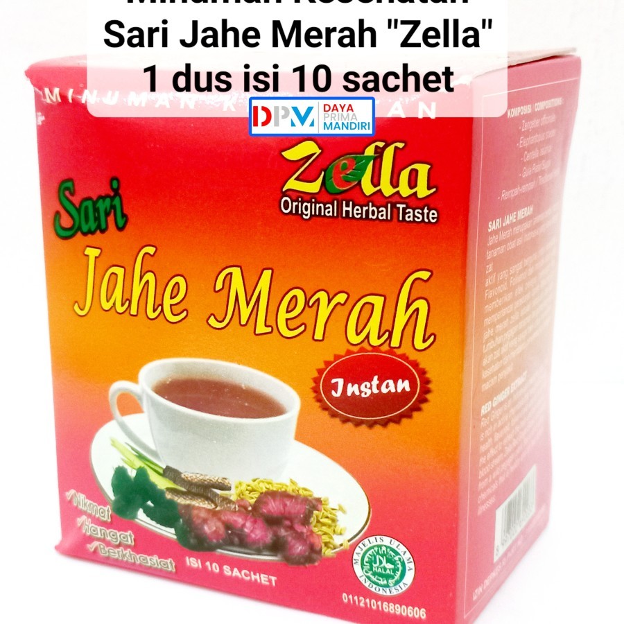 

Jahe Merah ZELLA (Dus Isi 10 Sachet)