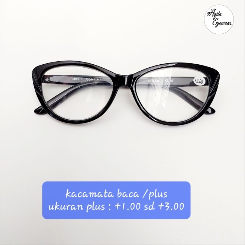 Kacamata baca kacamata plus cat eye 833