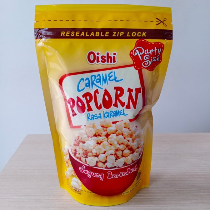 

FV60 Oishi Caramel Popcorn / Camilan Snack Jagung Pop Corn Karamel 100 Gram murah Ready Stok