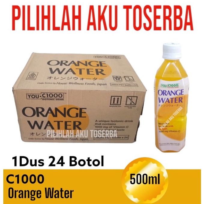 

[VRE] You C 1000 / YOU C1000 ORANGE WATER 500 ml - ( 1 DUS isi 24 ) i68ke