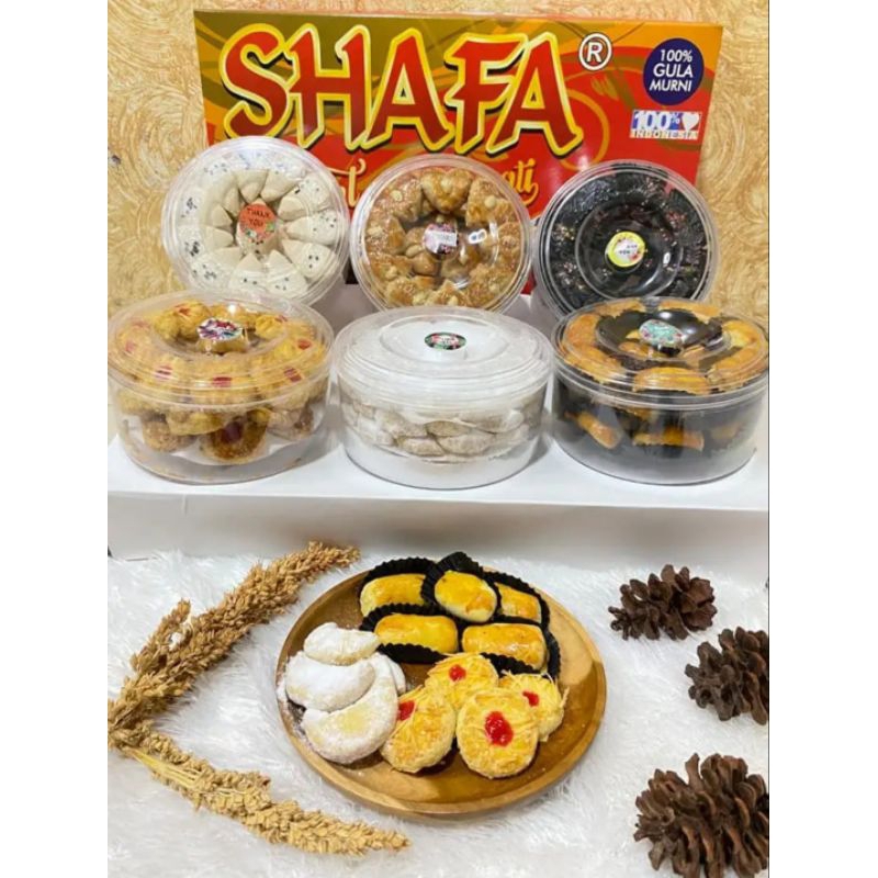 Paket 6 Toples Parcel Kue Kering Cookies Natal Tahun baru/ Hampers Lebaran dan Merry Xmas isi 6 topl
