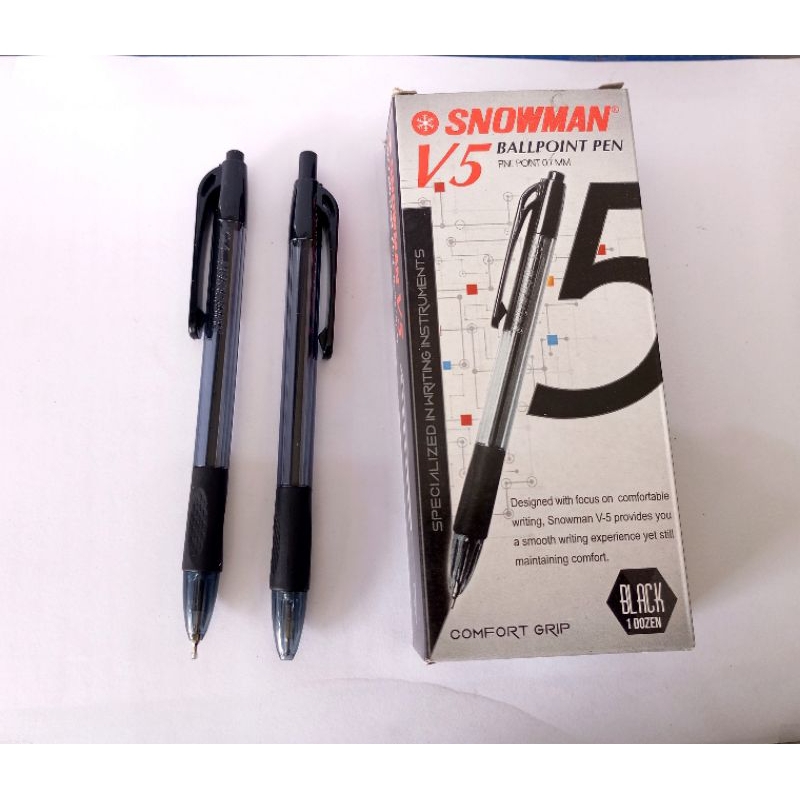 

(1PCS) PULPEN SNOWMAN V5 HITAM ECER/SATUAN