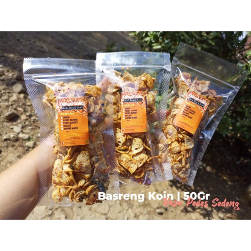 

Basreng Gemoy | Bakso Goreng Ikan | 50 Gram | Kemasan Pouch | Gurih Renyah Request Rasa Sesuai Selera