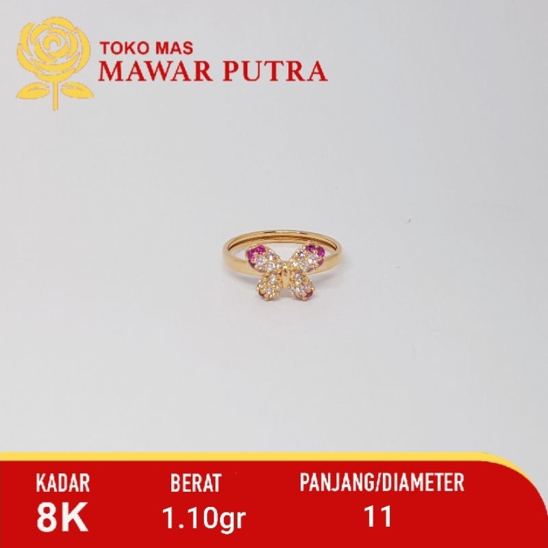Cincin Kupu UBS Gold 8K