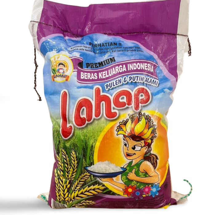 

BERAS KEMASAN 5KG LAHAP PREMIUM CAP WANITA 5kg / BERAS MENTARI 5kg / BERAS PREMIUM SG