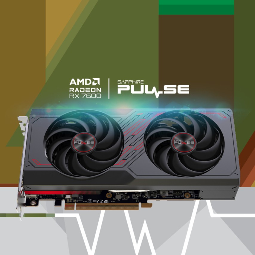 SAPPHIRE PULSE AMD RADEON RX 7600 8GB GDDR6 11324-01-20G