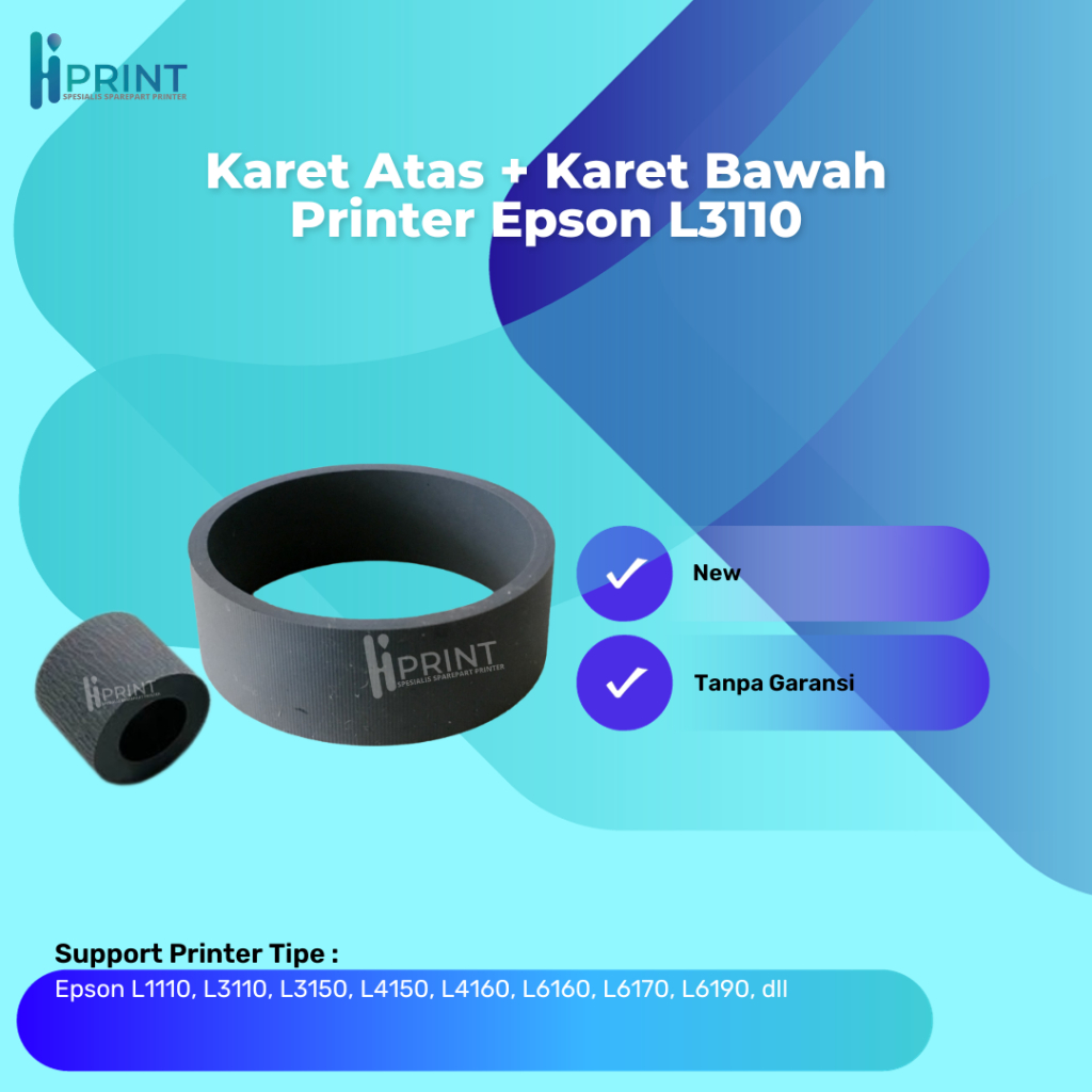 Karet Roller Atas dan Bawah 1SET Epson L3210 L1110 L3100 L3101 L3110 L3116 L3150 Karet