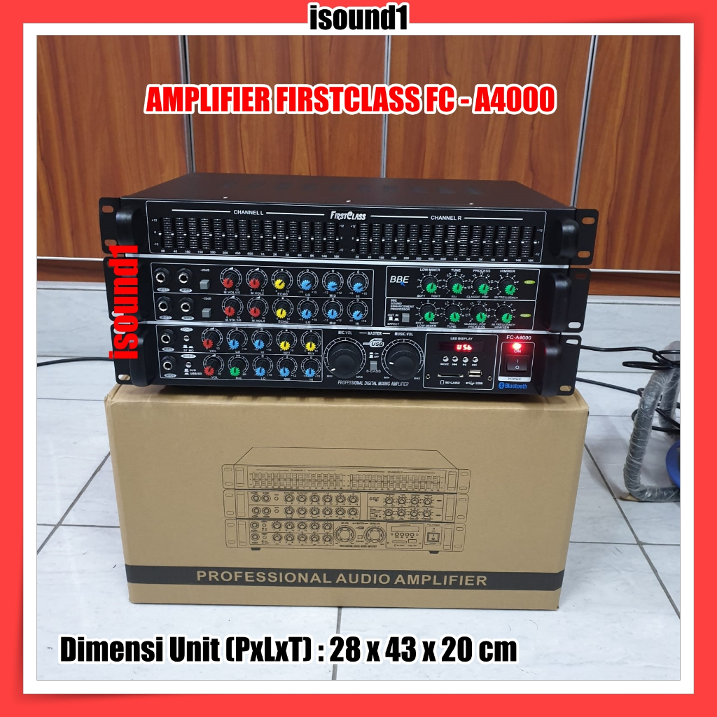POWER MIXER AMPLIFIER KARAOKE FIRSTCLASS FC A4000 FCA4000