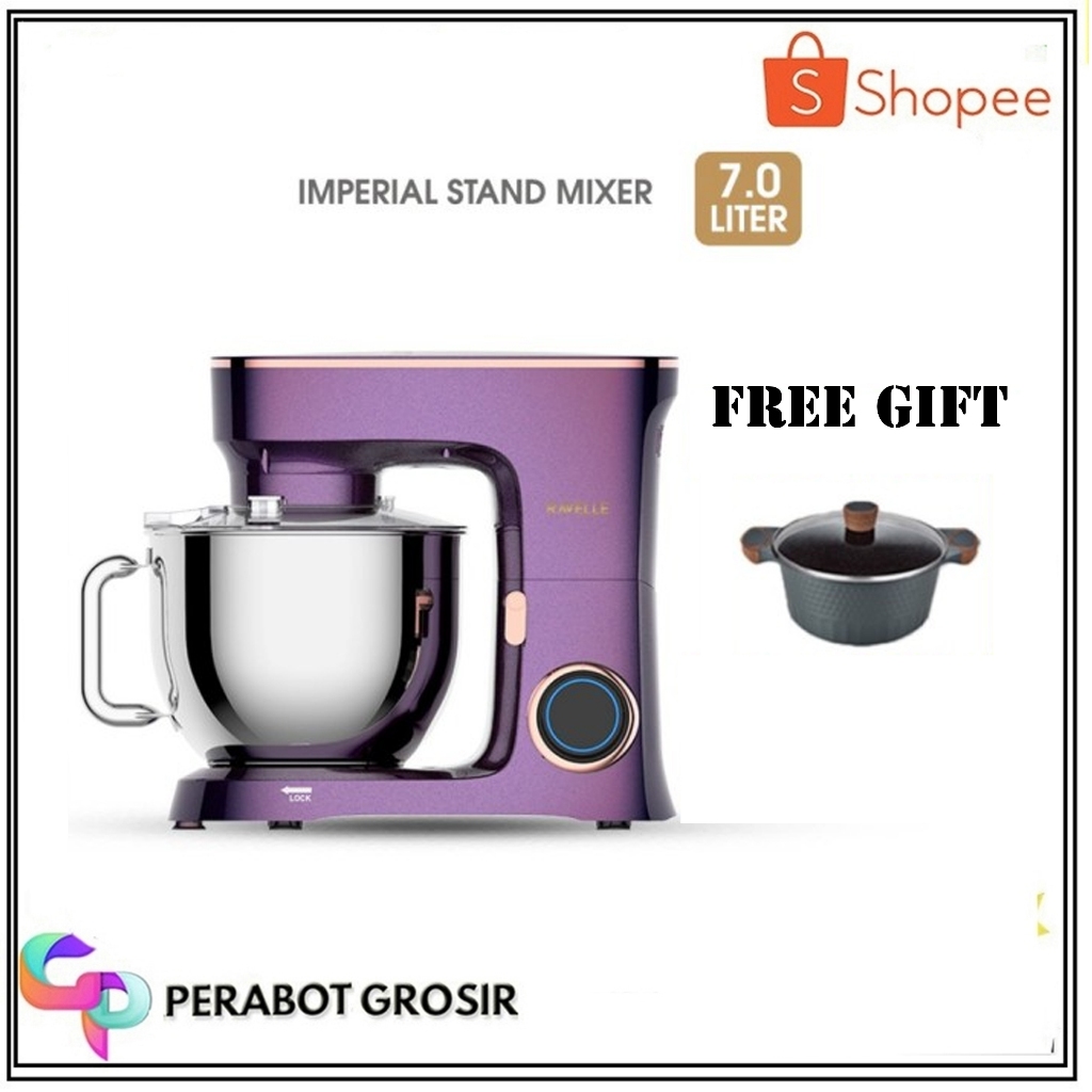 RAVELLE Stand Mixer 7L Imperial Electric Mixer - Mystique Velvet