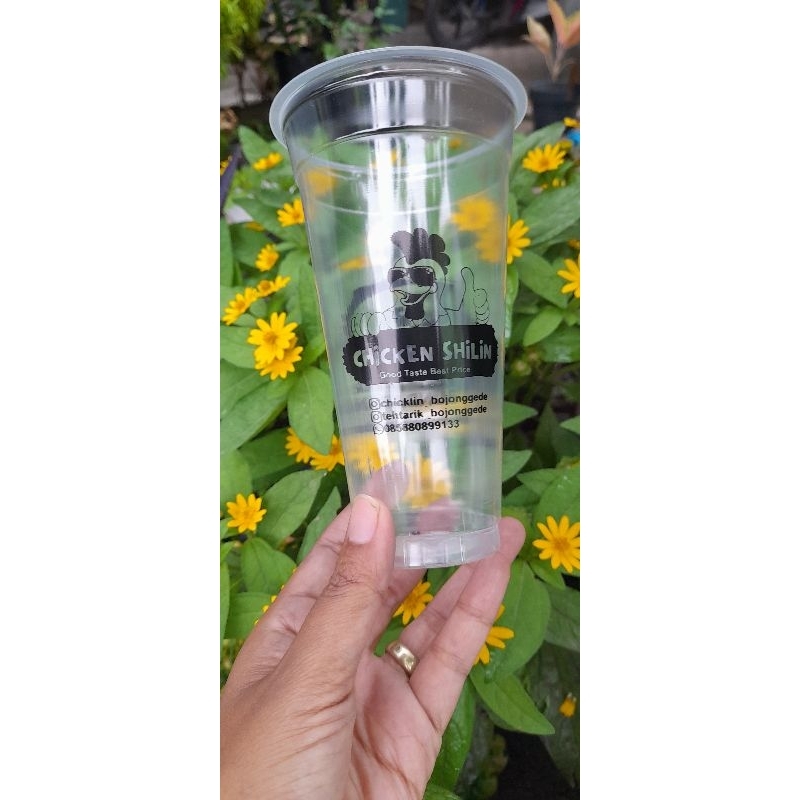 sablon gelas cup 18oz slim