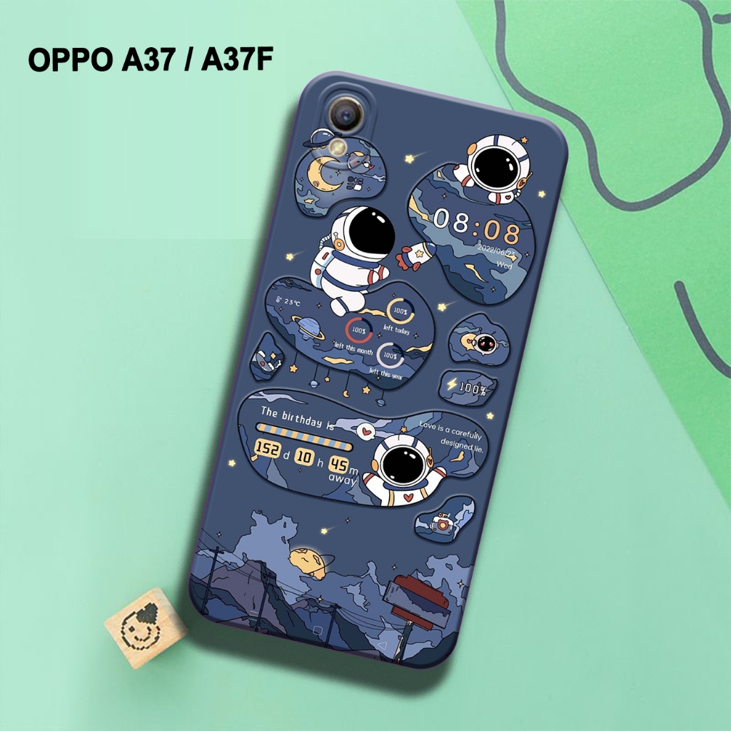 Case Hp - Oppo A37/A37F  - Casing Hp -Oppo A37/A37F - External_Acc  - Motif Astronot - Fashion Case 