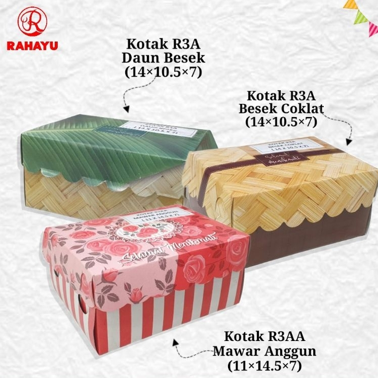 KOTAK NASI MOTIF DAUN MOTIF BUNGA MOTIF BESEK ISIAN 100