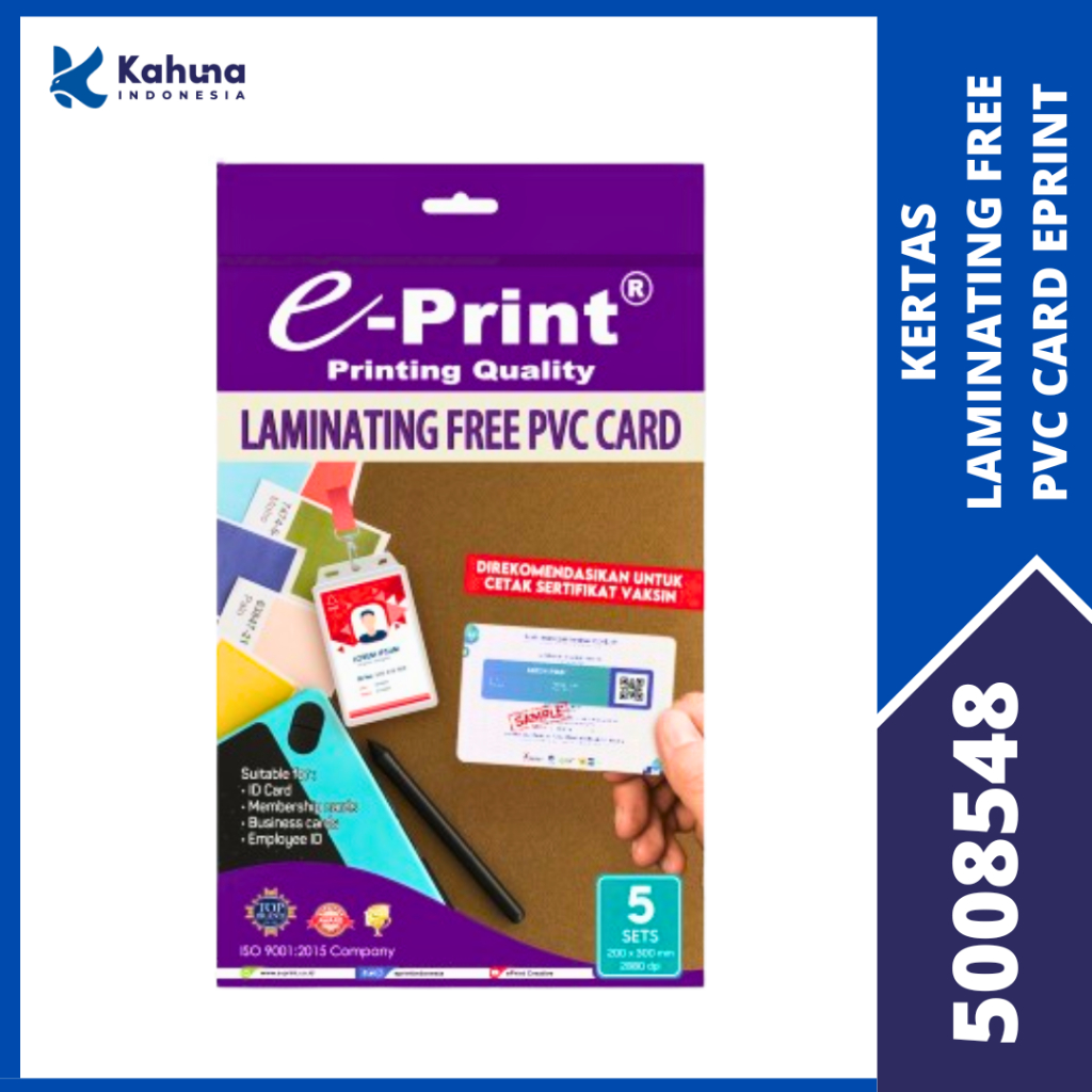 

PAPER / KERTAS LAMINATING FREE PVC CARD 150 GSM [5008548]