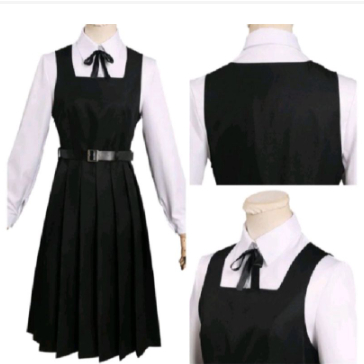 mitaka chainsaw man cosplay / collor black