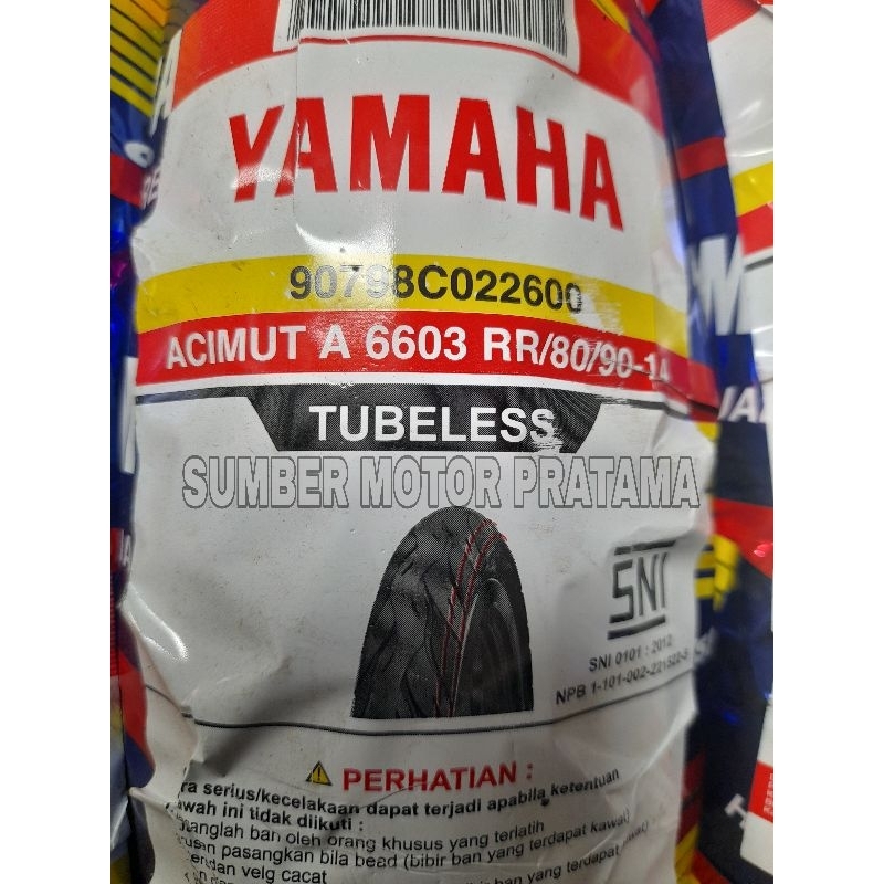 Ban tubeless Yamaha CST ACIMUT A 6603 80/90-14 Ban motor ring 14