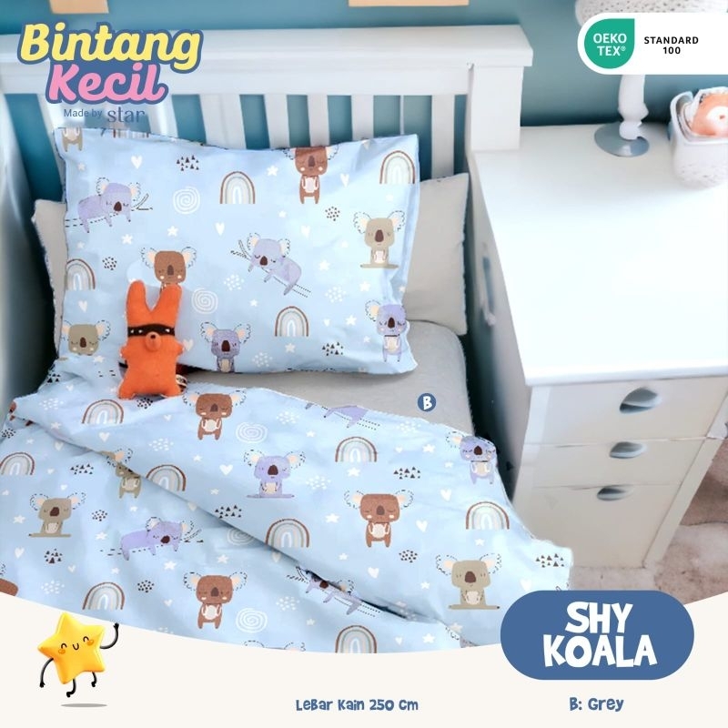 Sprei Set Katun Bintang Kecil Shy Koala
