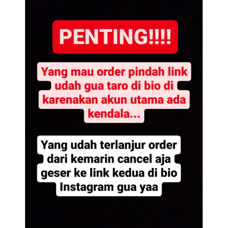 (PENTING PEMBELIAN PINDAH KE AKUN SEBELAH LINK ADA DI BIO INSTAGRAM : Cookies.Noesantara)