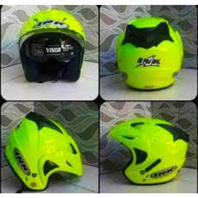 Helm Ink Double Visor Orignal Merk Bmt Emboss Sni