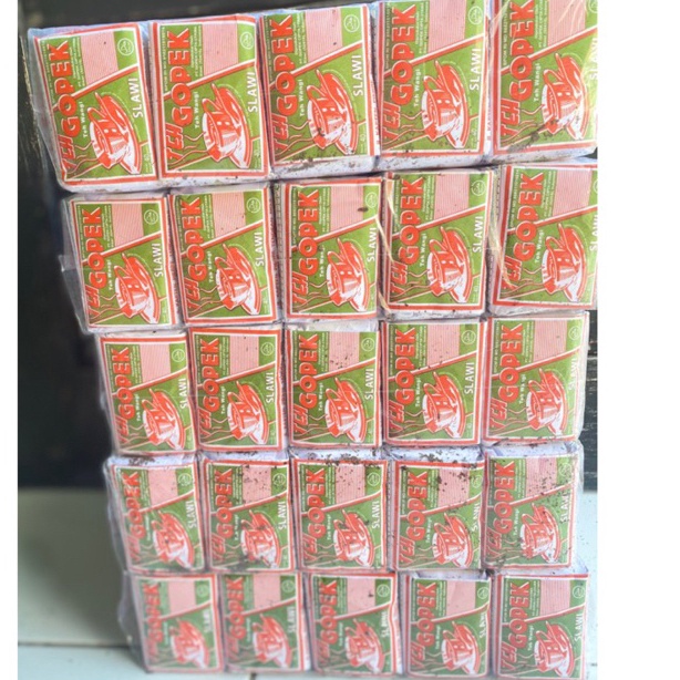 

M0del B4ru Teh Tubruk merek Gopek 1 Slop isi 10 teh 40 gram Good product