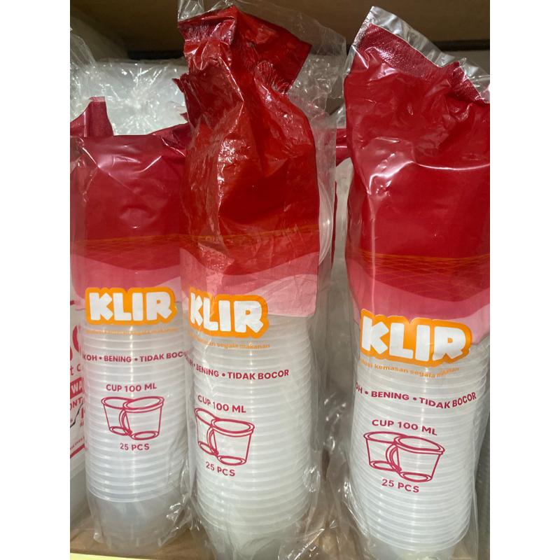 cup 100Ml klir isi 25