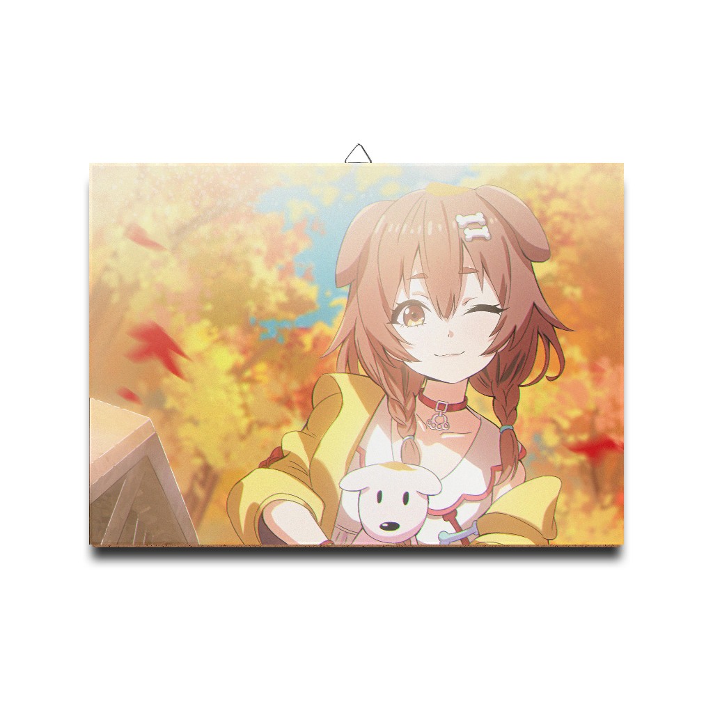 Poster dinding kayu anime vtuber	INUGAMI KORONE DOLL DOG	-	HOLO JP	material MDF
