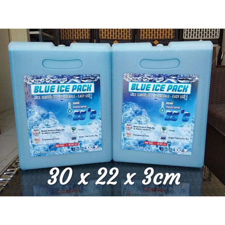 [☾I52(] ice pack jumbo 22 x 30 x 3cm ice gel blue besar jumbo  termurah dan berkualitas - pendingin 