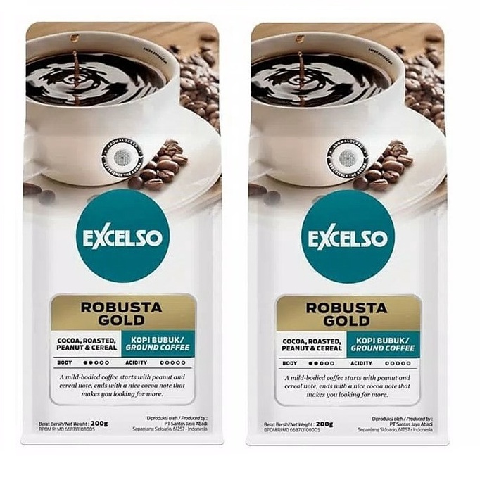 

[PRODUK ZYD9V42] Excelso Kopi Robusta Gold 200 gr x 2 34