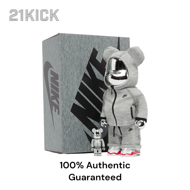 Bearbrick Nike Tech Fleece N98 10 Anniversary 100% & 400% ORIGINAL