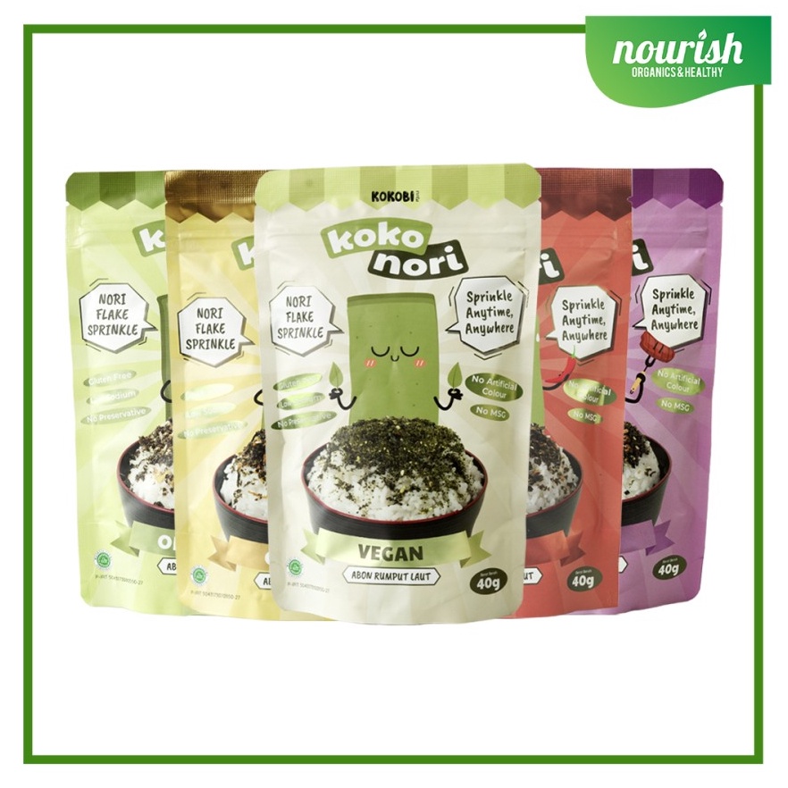 

KOKOBI Koko Nori Abon Rumput Laut Tabur No MSG, Tanpa Pengawet 40gr ➼Diskon Promo
