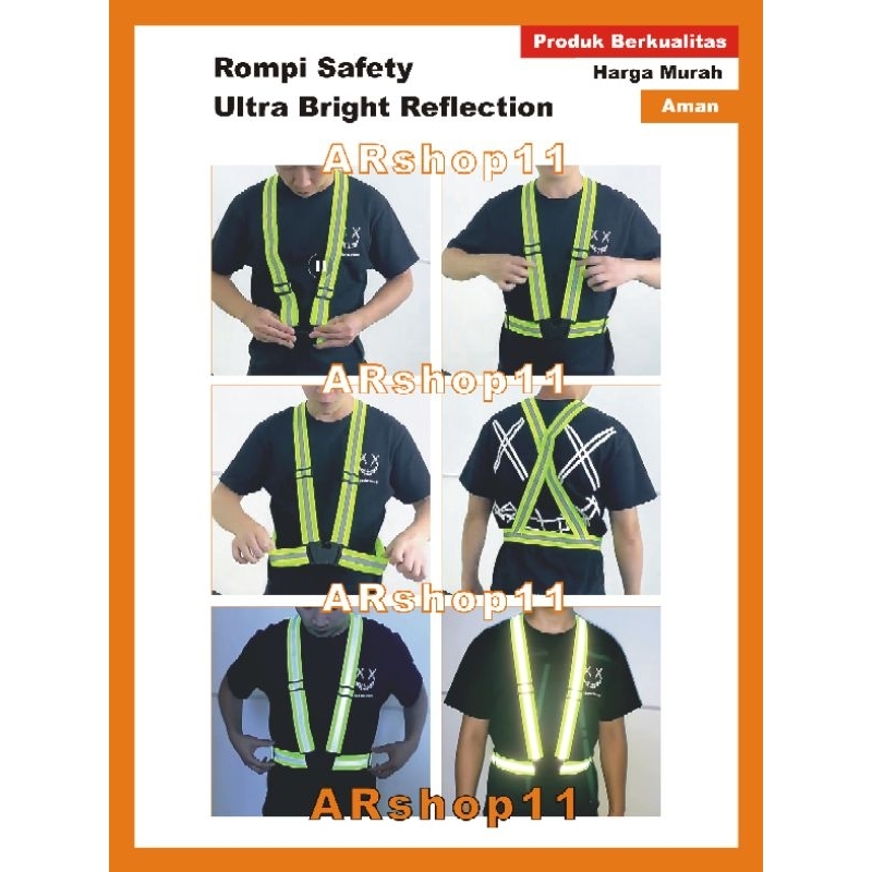 Rompi Safety , Rompi Proyek , Rompi Reflektor , Baju Safety