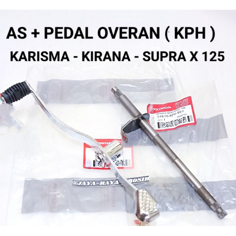 AS PERSENELING + TUAS OVERAN GIGI HONDA ( KPH ) AS VERSENELING OPERAN PEDAL PERSENELING GIGI KARISMA