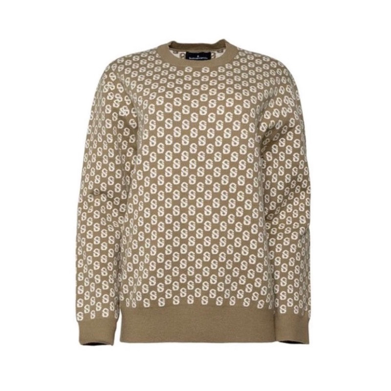 Preloved Everyday monogram sweater buttonscarves (M)