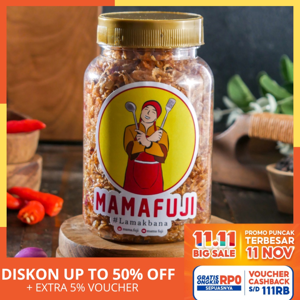 

[WHV] Mamafuji - Bawang Goreng Original Tanpa Pengawet Kriuk Gurih Manis Diskon