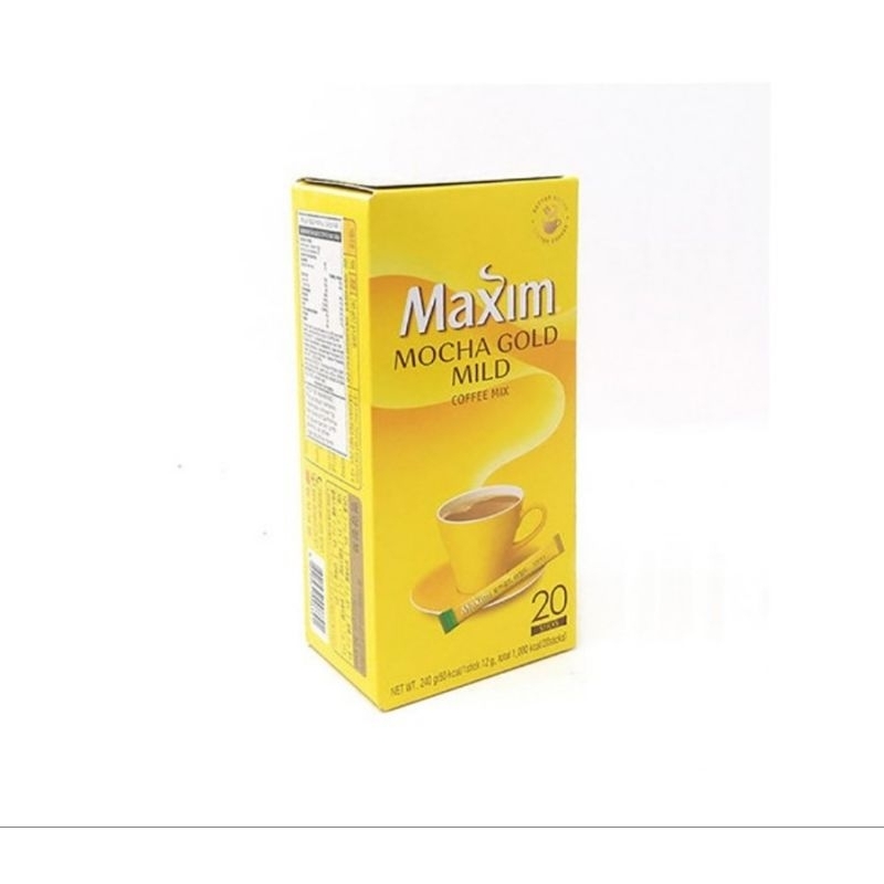 

Maxim coffee korean instant mix GOLD 1Box isi 20 pcs