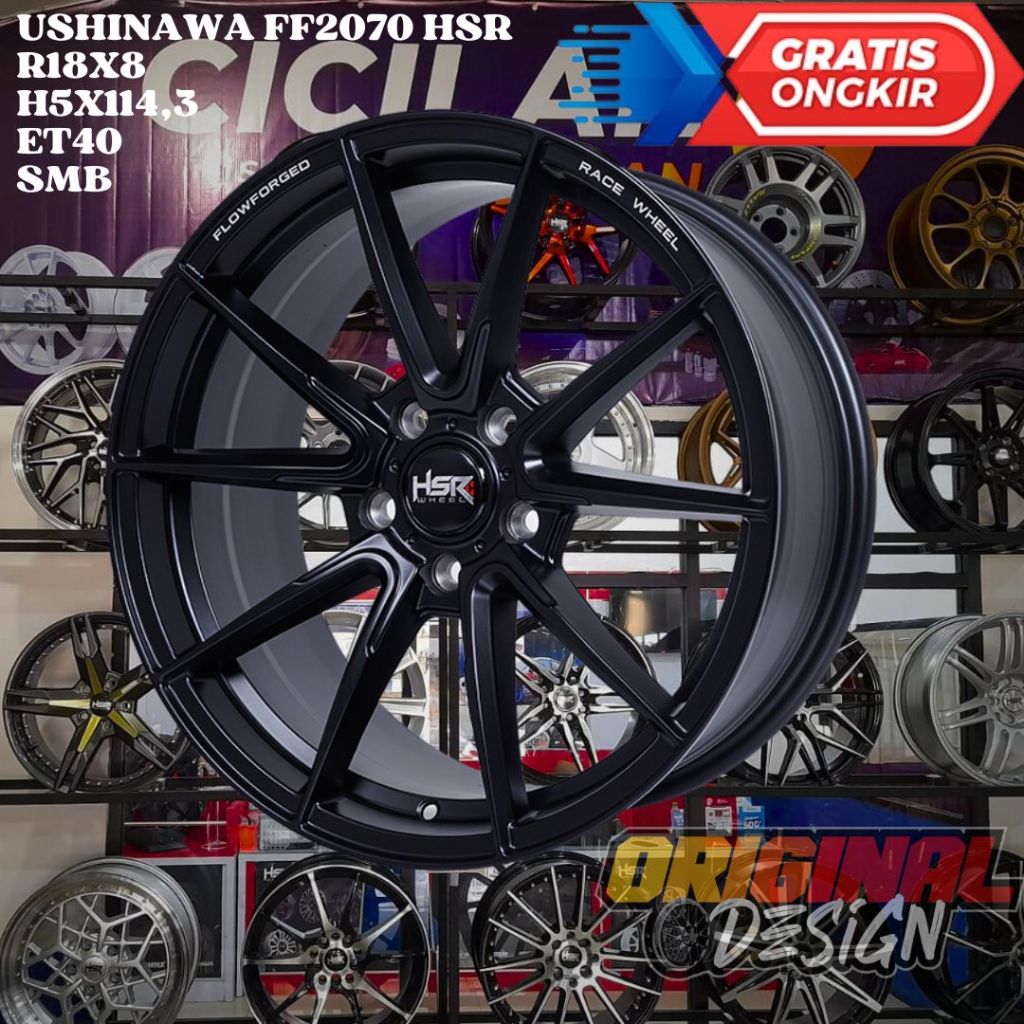 Velg Mobil Ring 18 HSR USHINAWA R18 UNTUK HRV , INNOVA , RUSH , TUCSON