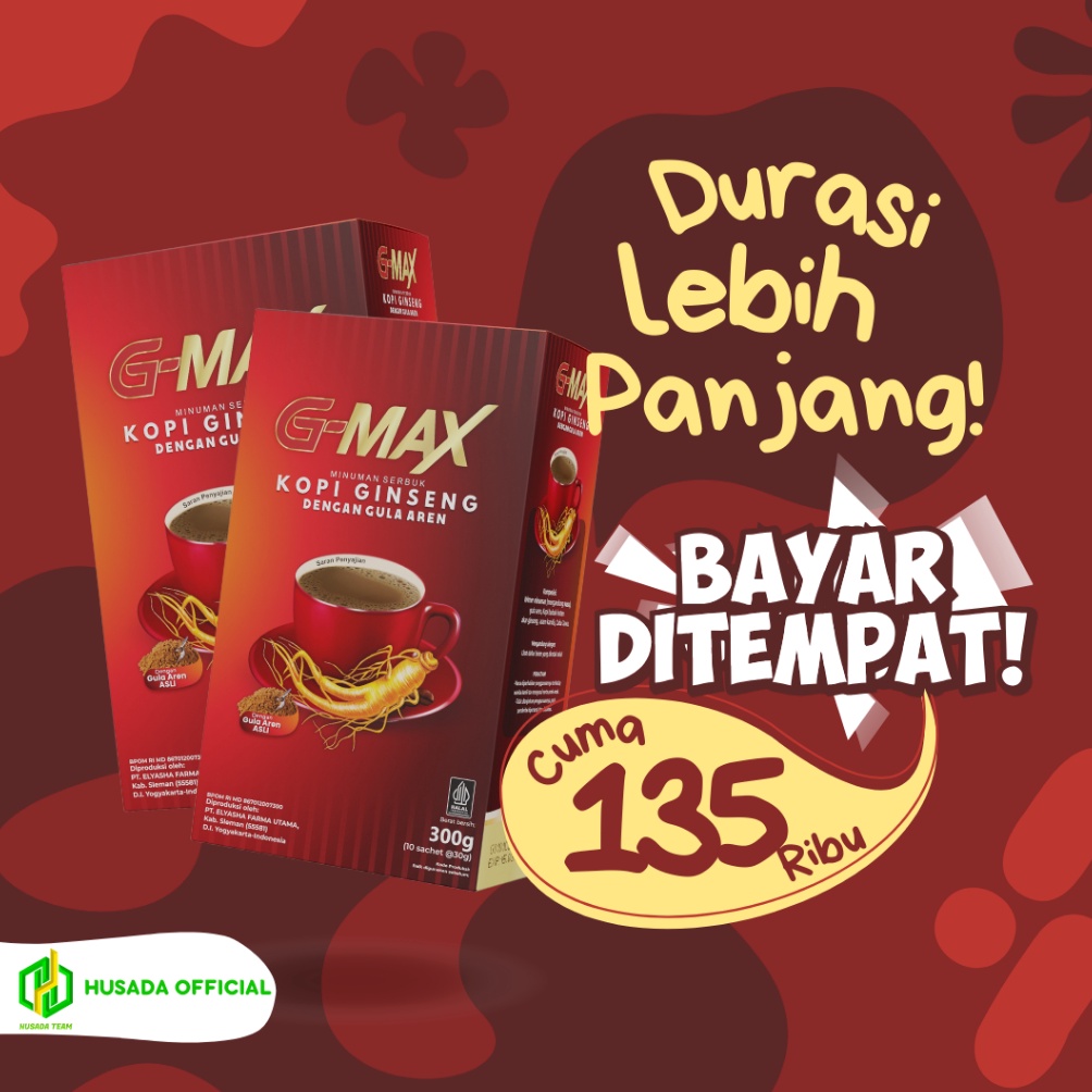 

[✪X48(] GMAX KOPI PRIA AMAN SUDAH BPOM & HALAL 1 BOX ISI 10 SACHET [242]