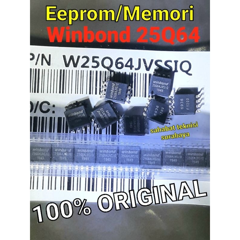 Eeprom W25Q64JVS | W25Q64 | 25Q64 Original winbond | memori TV LED