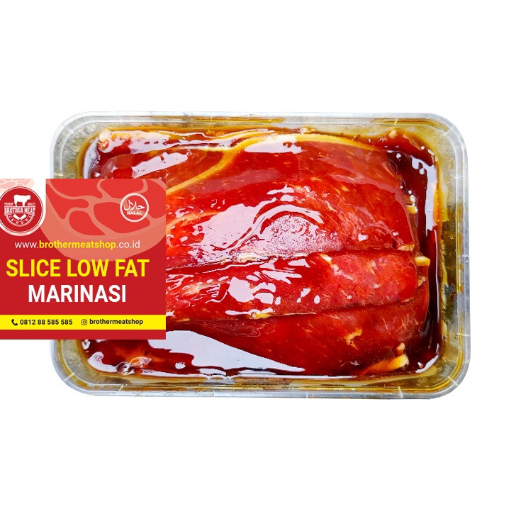 

YLYF2571 Free Ongkir Beef Slice Marinasi Low Fat 500gr, Slice Rendah Lemak Bumbu Marinasi, Halal