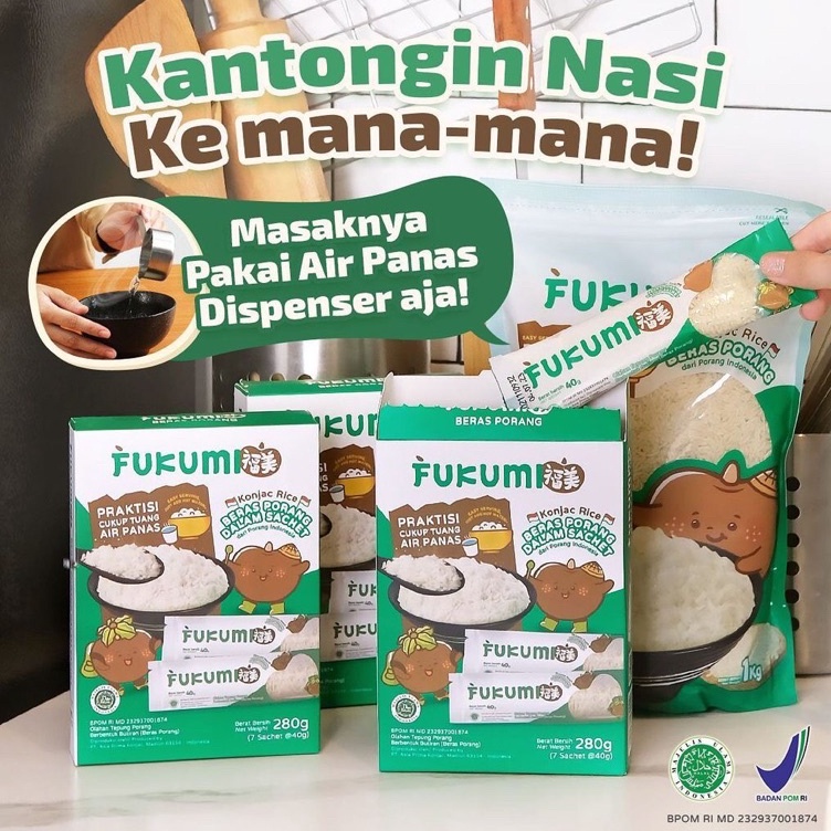 

MCZL1107 XG34448 Fukumi Beras Porang 1 Box Isi 7 Sachet Murah