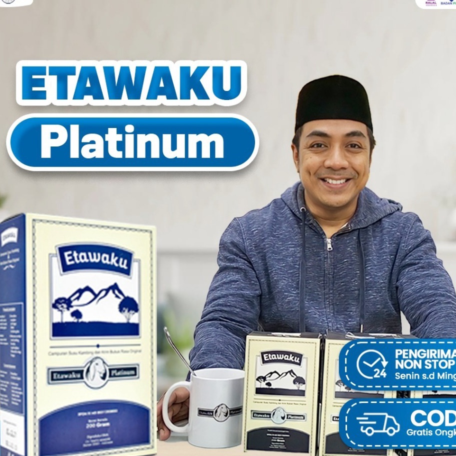 

CQDL2581 Ready Stok Etawaku Platinum - Susu Murni Kambing Etawa Atasi Masalah Pernafasan Optimalkan Kepadatan Tulang & Sendi Asma Bronkitis Radang Tenggorokan Tingkatkan Kekebalan Imunitas Lancarkan Pencernaan Isi 200gr