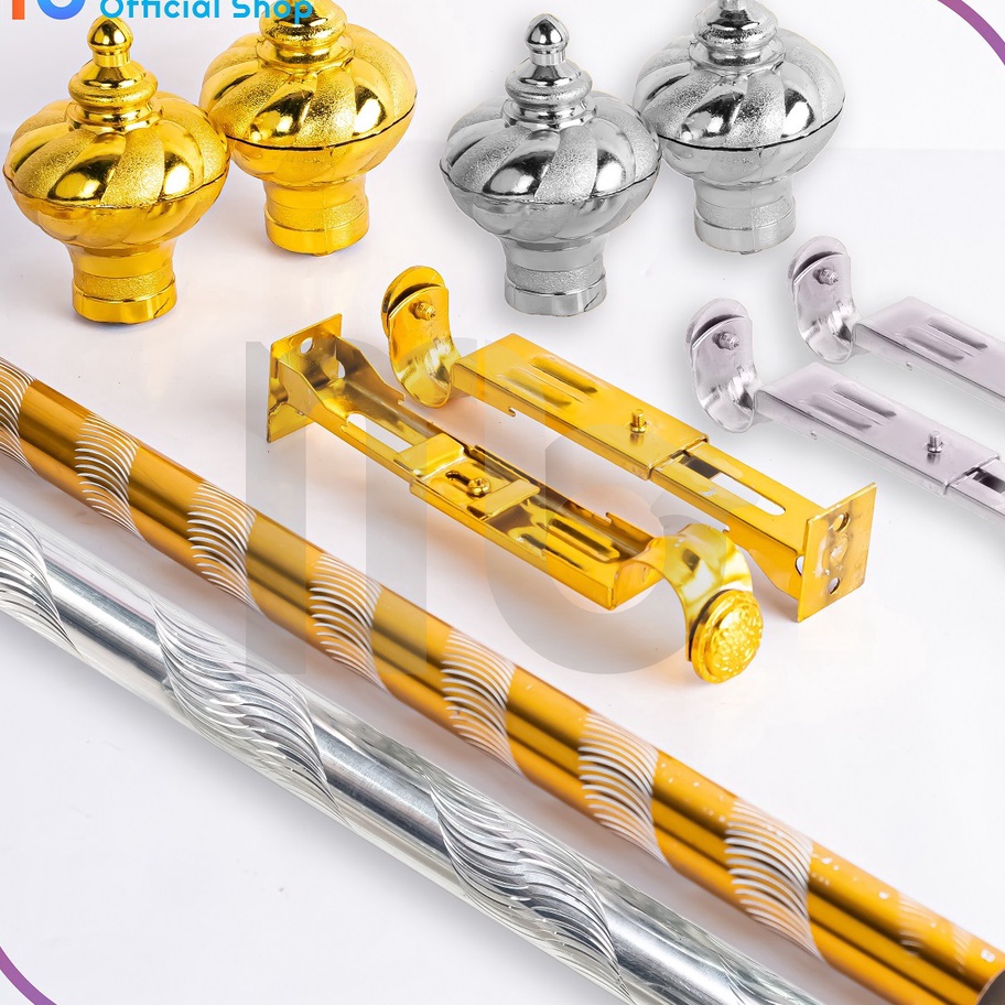 Termurah Besi Gorden Full Set/Tiang Gorden/Rel Gorden/Batang Hordeng