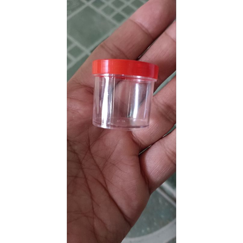 botol salep pot urine 15cc ml tutup merah botol bening