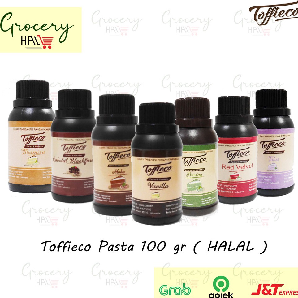 

XDXB9744 Terlaku.../ TERLENGKAP! PASTA TOFFIECO / TOFFIEKO 100 GRAM ( VANILLA / RED VELVET / PANDAN / MOCCA / DLL )