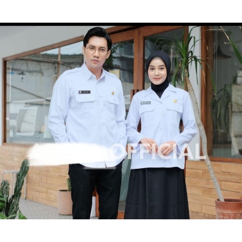 Baju Dinas Putih PNS Wanita Baju PDH Wanita Putih Seragam PNS