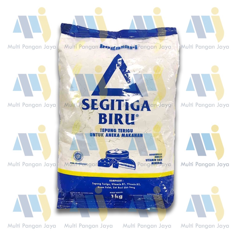 

[✲C84\] Tepung Terigu Protein Sedang SEGITIGA BIRU Kemasan 1 kg You can buy