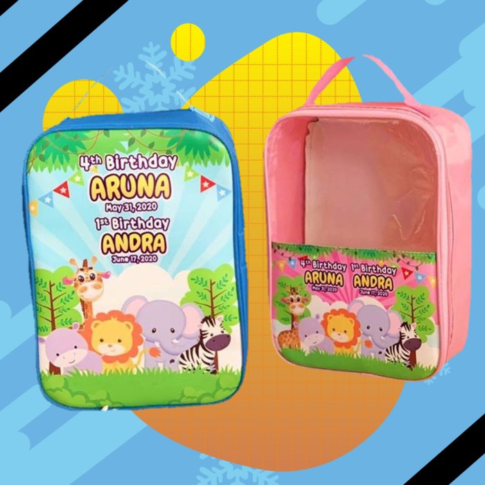 

Tas Mika Ulang Tahun Anak / Tas Mika Hampers / Tas Mika Souvenir / Tas Mika custom / Bahan Tas Tebal Poliester Super Awet