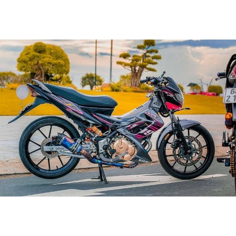 STRIPING STICKER LIS STANDAR ORI SATRIA FU 150 BARONG 2012