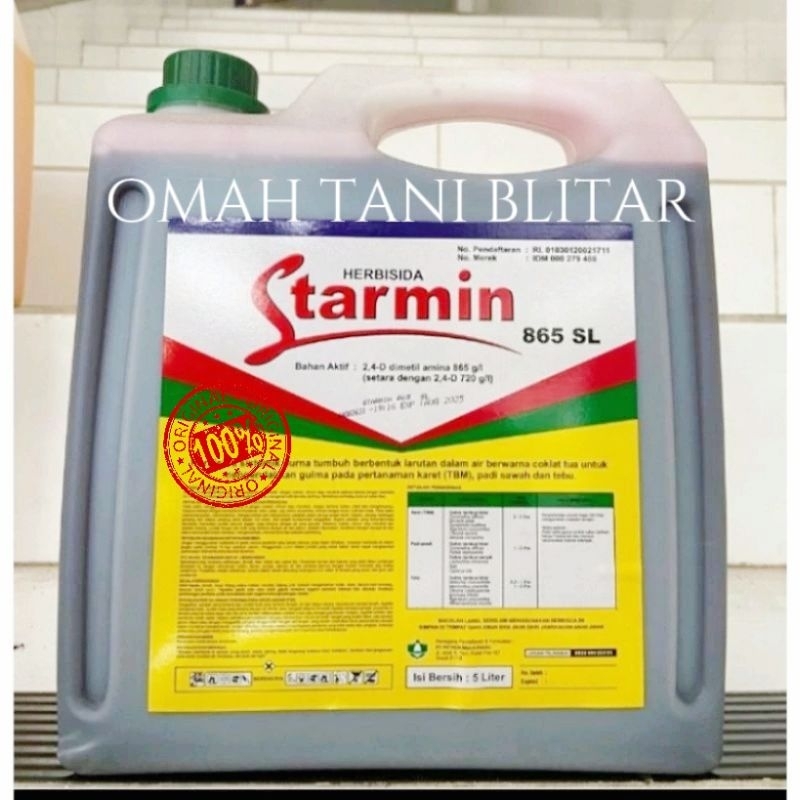 HERBISIDA SISTEMIK PURNA TUMBUH//HERBISIDA STARMIN//KEMASAN 5LITER