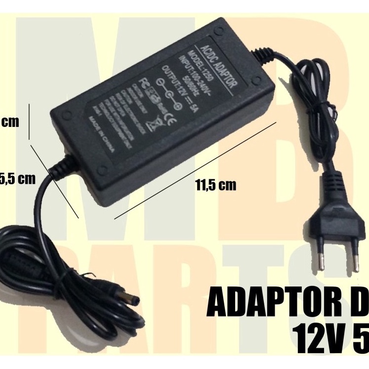 Grosir Adaptor 12 Volt 5 Amper Murni Untuk Pompa DC